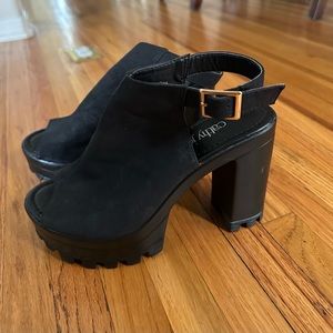 Platform Peep Toe Heel